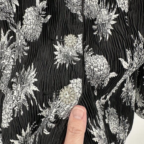 JACKIE JON jacket blazer formal cocktail metallic floral rhinestone buttons10 - Picture 4 of 6